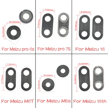 

10 Pcs/Lot ,For Meizu Pro 6 plus 6S 7S 16TH M6S M6T Note 8 V8 Back Rear Camera Glass Lens With Adhesive Repacement Parts