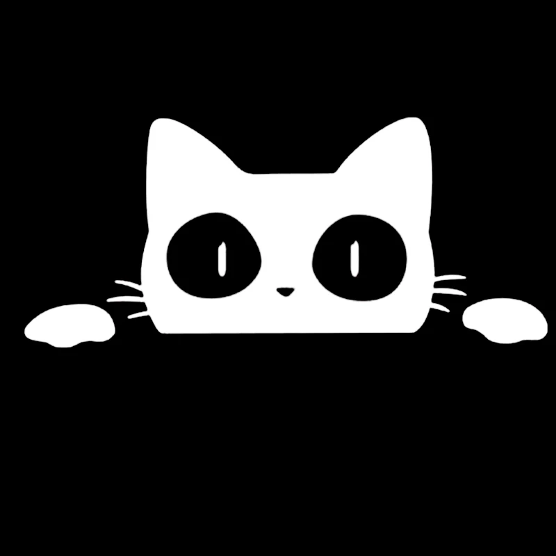 Необычная кошка для автомобиля Виниловая наклейка на окно стикеры наклейки