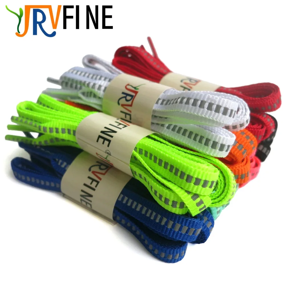 YJRVFINE 10 Pair Soft 3M Reflective Security Safety Shoe Laces