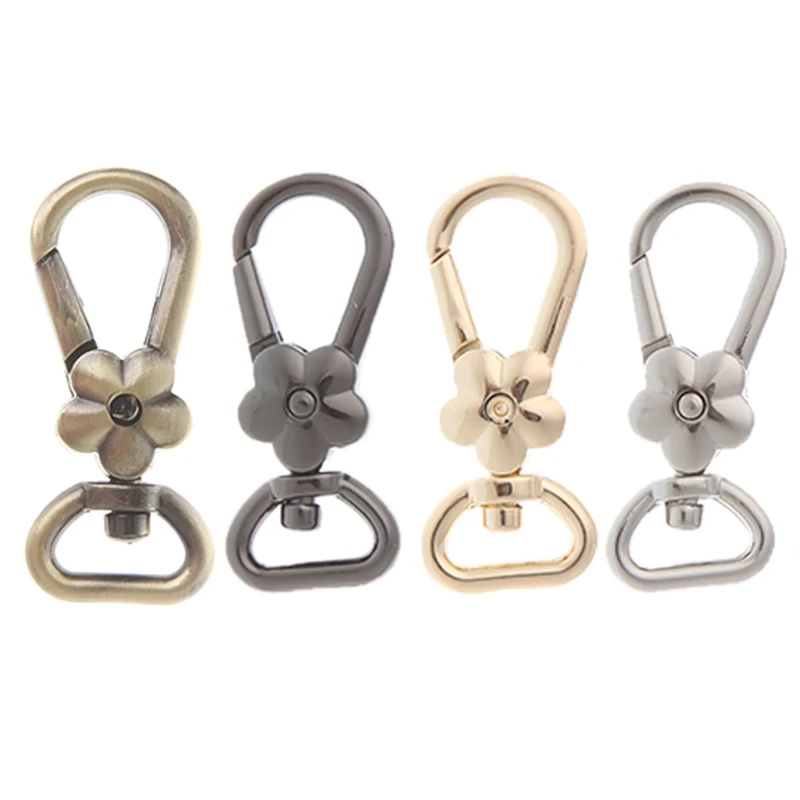 

1Pc Flower Lobster Clasps Swivel Trigger Clips Snap Hooks Bag Keychains Cute Luggage Accessories Lock