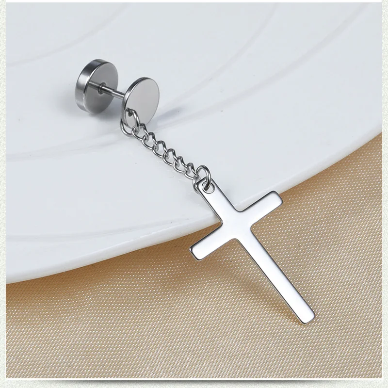 Fashion 316l Stainless Steel Cross Stars Drop Earrings For Women Men Punk Style Scorpion Tassel Hiphop Earring Jewelry Wholesale Drop Earrings Aliexpress