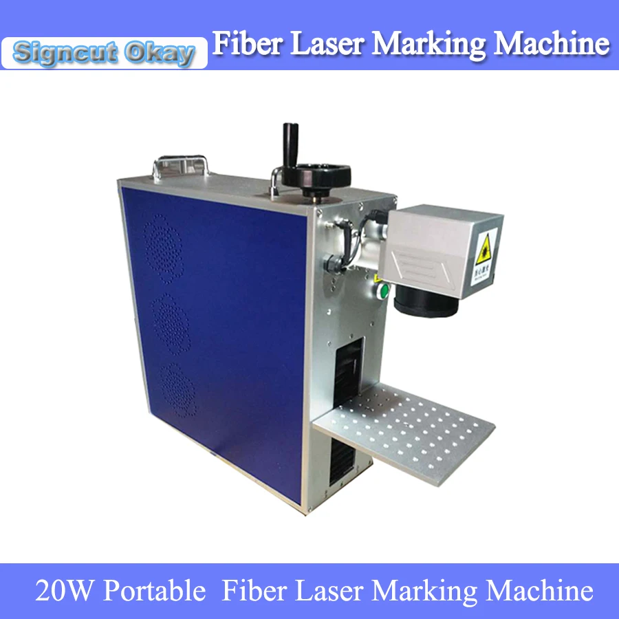 Модель jin Zhi Yin 20 Вт портативная волоконно лазерная маркировочная машина для