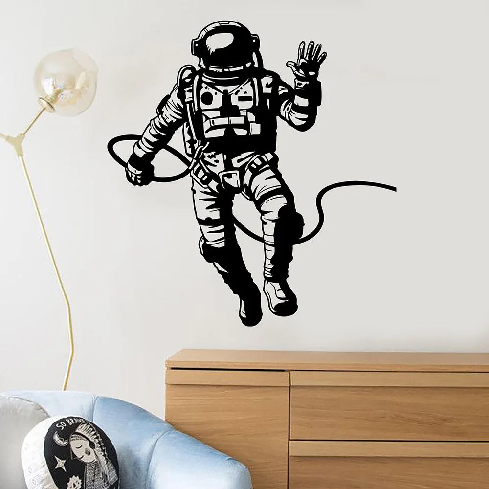 Astronaut Spaceman Vinyl Wall Decal Home Decor Boys Kids Room Art Mural