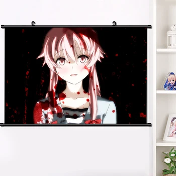 

Japanese Anime Mirai Nikki Gasai Yuno Akise Aru Wall Scroll Poster Manga Wall Hanging Poster Home Decoration 40*60cm