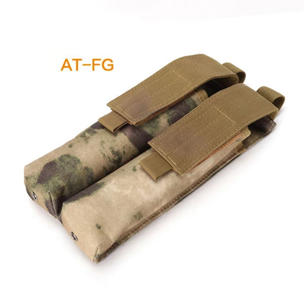 Airsoft Molle двойной P90/UMP военный подсумок Coyote Tactical TAN BK CP ACU OD Лесной Камуфляж 10 цветов - Цвет: AT-FG