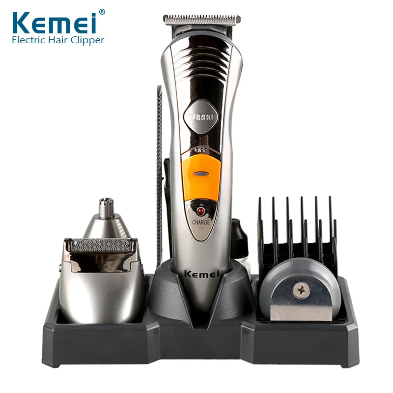 

Kemei Rechargeable Electric Hair Trimmer Shaver Nose Beard Trimmer For Men Waterproof Family Haircut Tool KM-580A