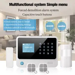 WI-FI + GSM + GPRS слово меню дома охранной сигнализации Системы Поддержка мониторинга и двухсторонней связи Функция построить В WI-FI передатчик