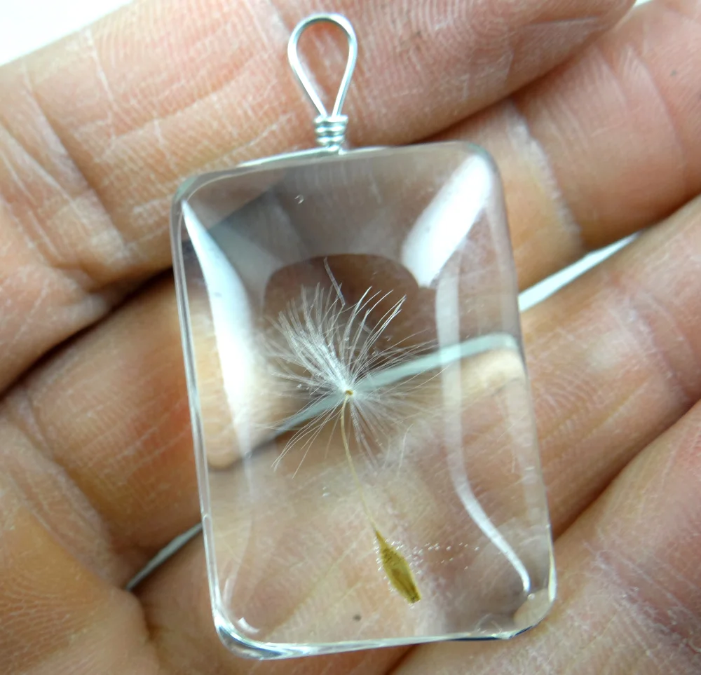 10 шт. подвеска из натурального одуванчика|f pendant|glass pendants jewelrynatural crystal jewelry |
