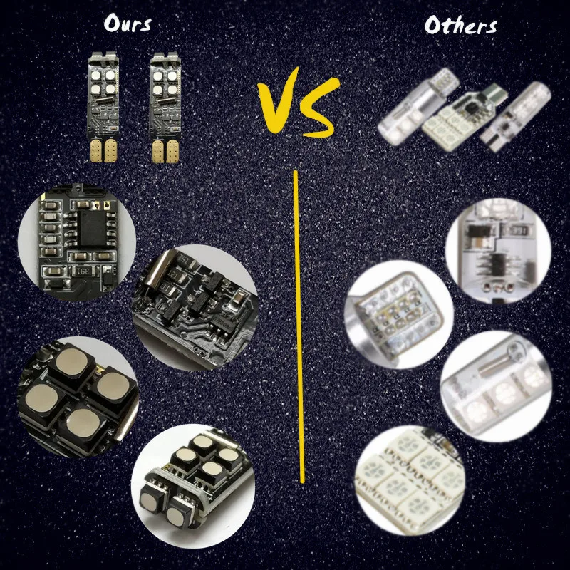 GOOGION T10 W5W RF Control RGB Led Автомобильные огни для зазора LED 194 168 лампочка с дистанционным