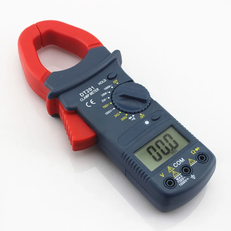 

DT - 201 Digital Display Clip-on Multimeter Handheld Excellent Packaging Voltage Current Tabled