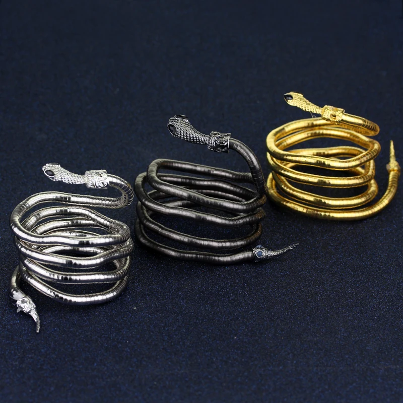 

The Mortal Instruments City of Bones Isabelle Serpent Snake Bracelet Curved Chunky Stretch Cuff Bangle Retro Snake Bangle Gift