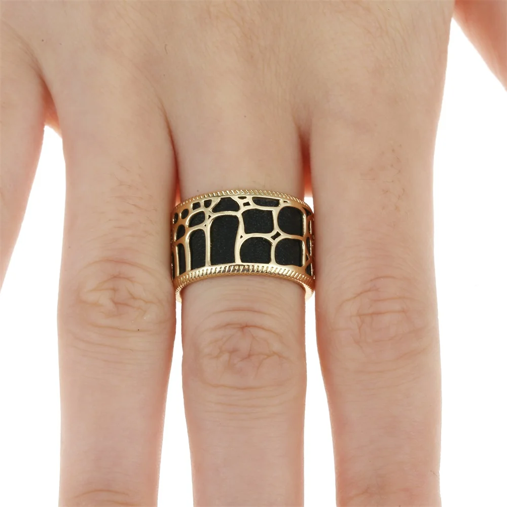Кремо-кольца для женщин, римские Реверсивные кожаные кольца, массивное изысканное кольцо, подарок для нее, Bijoux Comtemporary, ювелирное изделие, Спиннер