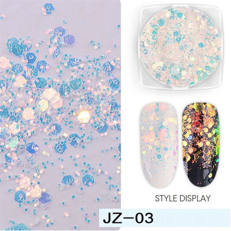 

1 Box DIY Nails Sequins Women's Nail Adornment Nail Color Sequins Make up Birthday Nails Art Decorations