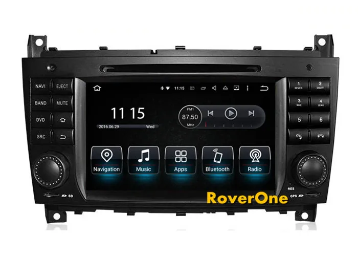 Clearance RoverOne Android 7.1 Car Multimedia Player For Mercedes W203 W209 Radio Stereo GPS Navigation DVD Bluetooth 3G WIFI PhoneLink 1