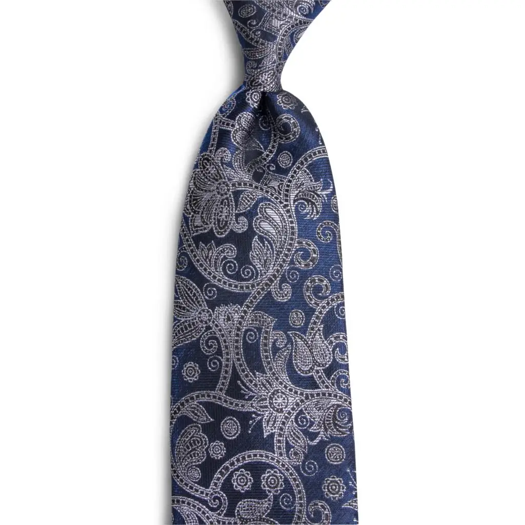DiBanGu дизайнерские 160 см Синие Серые Галстуки шелк Цветочный галстук носовой платок запонки галстук для мужчин бизнес Свадебный галстук набор MJ-7507