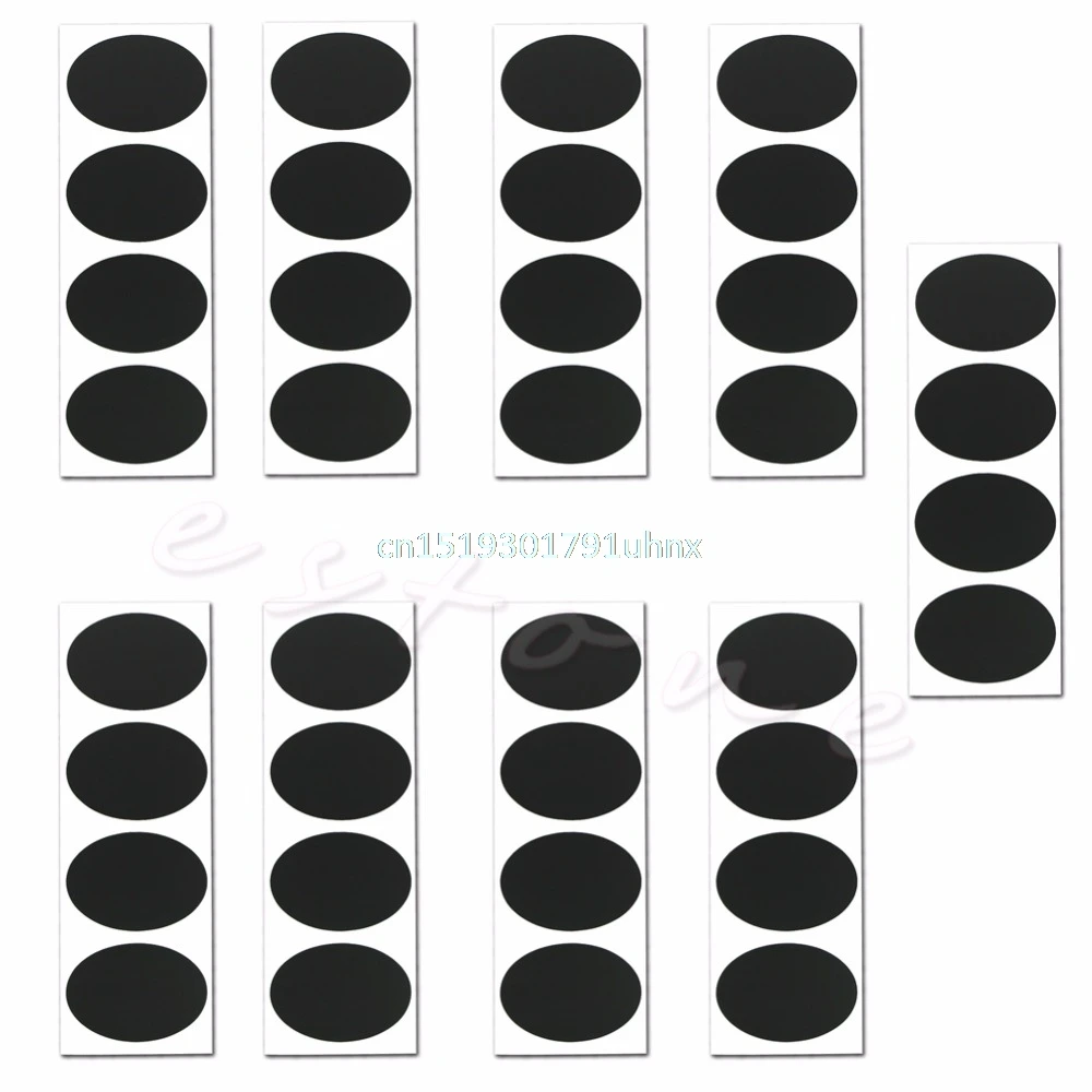 

36pcs Chalkboard Blackboard Chalk Board Stickers Craft Kitchen Jar Labels Oval shape style