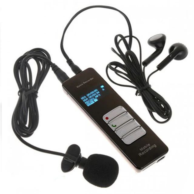 Professional Grade 4GB Wireless Bluetooth Voice & Call Recorder for Mobile Cellphone USB Digital