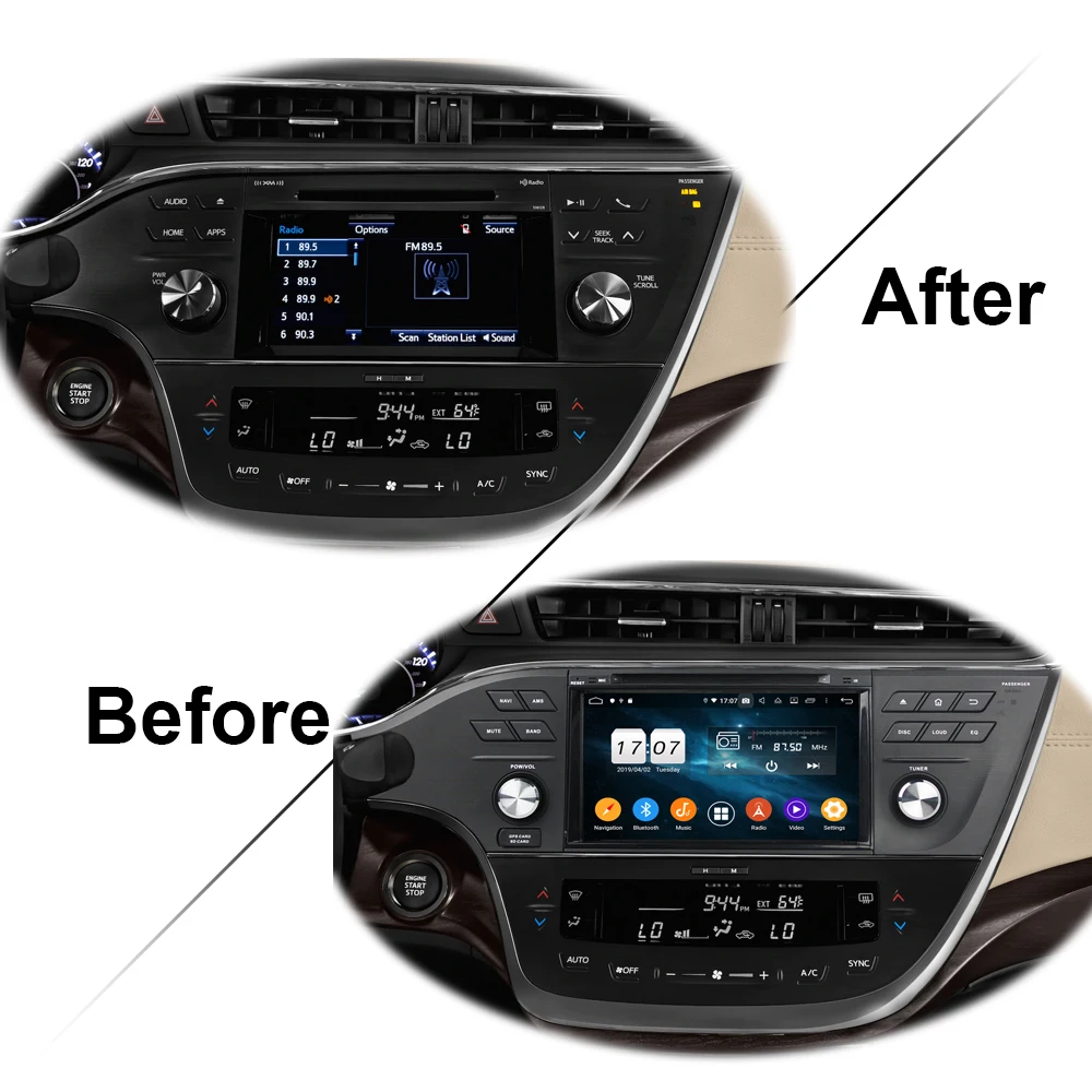 Owtosin автомобильный Радио мультимедийный видео плеер навигация GPS Android 9 0 для Toyota