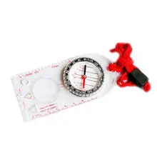 Прочный акриловый компас линейка ремешок водонепроницаемый Карманный размер Декор устройство для кемпинга портативный аксессуар для выживания приключений