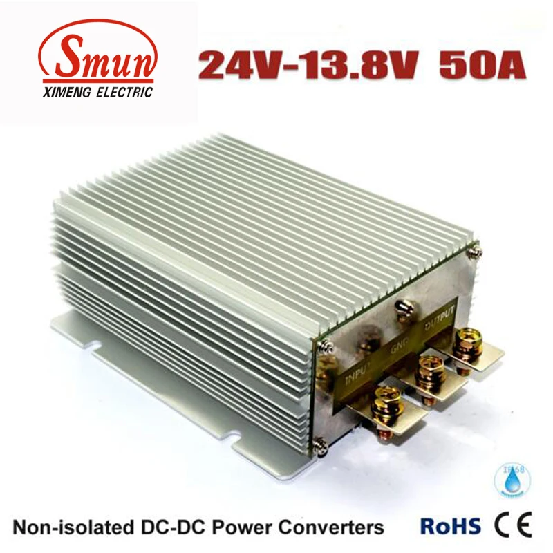 

24VDC TO 13.8VDC 50A 690W DC DC Buck Converter With IP68 Waterproof