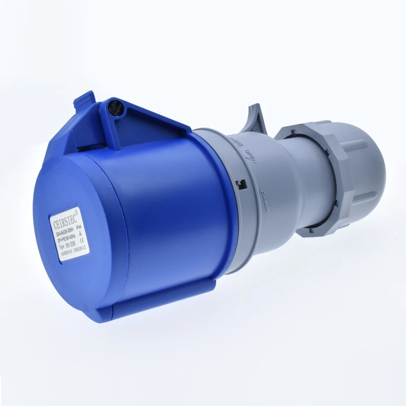 Промышленная Электрическая розетка AC220 250V 32A круглая 3 штырька большой тип