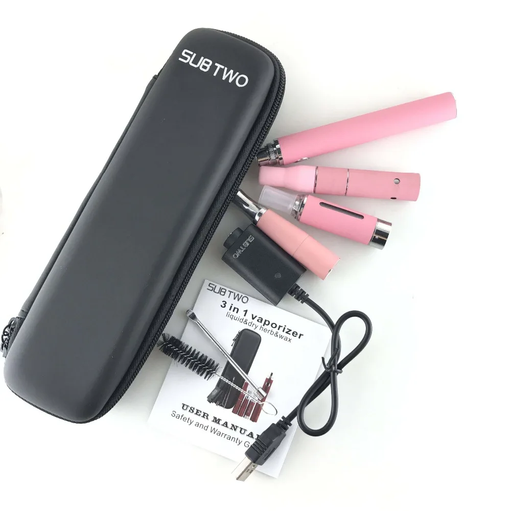 Electronic-cigarette-SUB-TWO-evod-3-in-1-e-cigarette-Vaporizer-Dry-herb-Wax-Liquid-Cigarette (3)