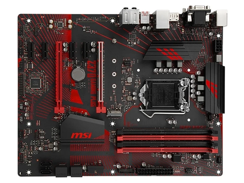 Оригинальная материнская плата для MSI Z370 GAMING PLUS LGA 1151 DDR4 USB3.1 64GB Z370 настольная материнская плата