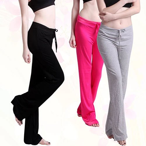 

2016 New Product Women's Fashion Soft Cotton Fitness Trousers Long Pants