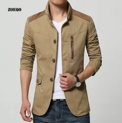 ZOEQO новый модный бренд для мужчин верхняя одежда пальто и куртки повседневное парка зеленый куртка 474