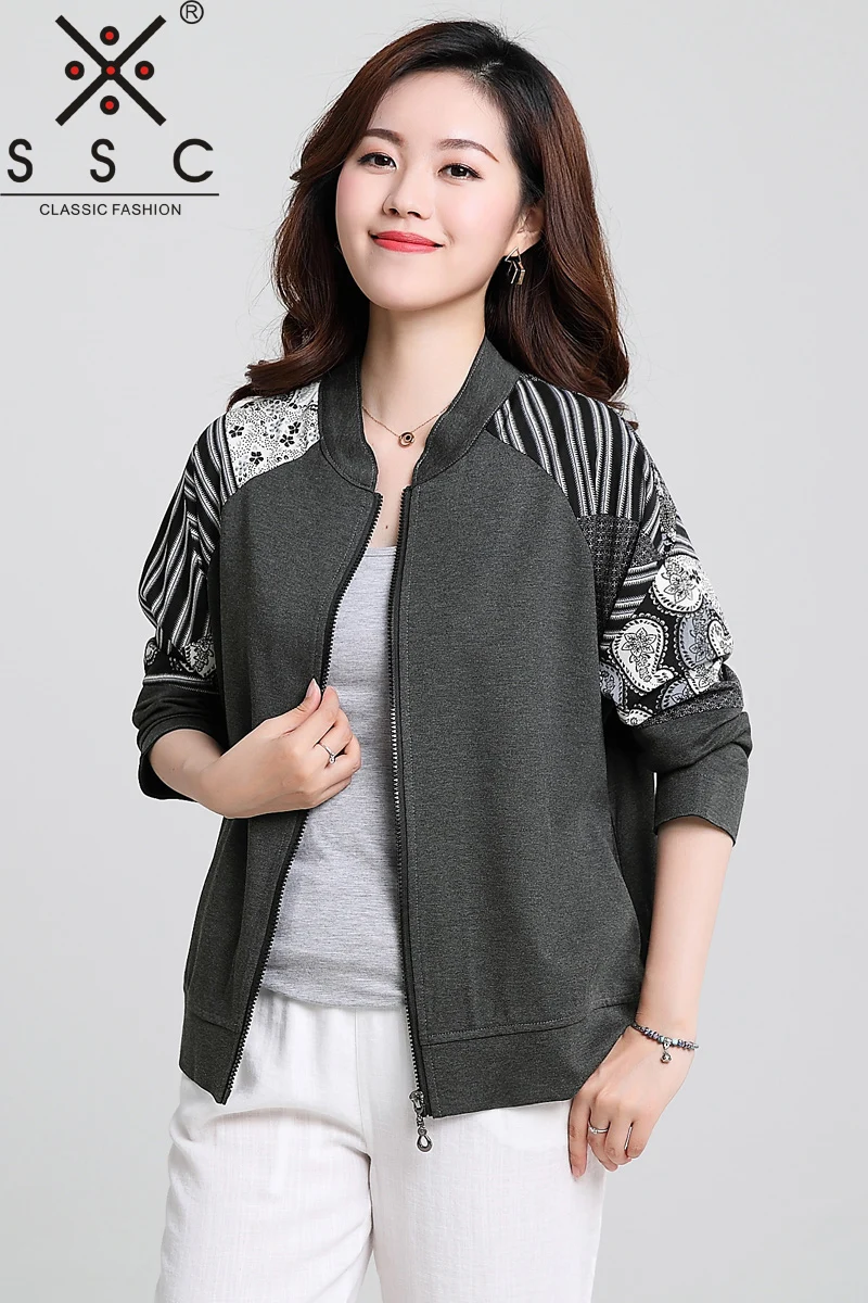 Buy SSC Stitching Printing Female Bomber Jackets