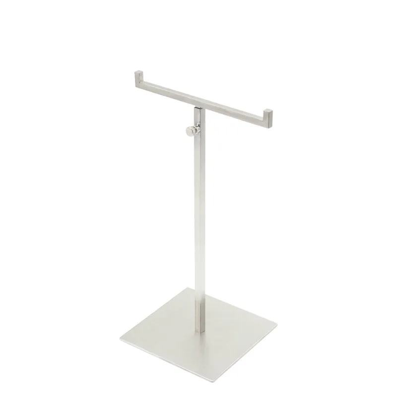 Metal Bag Display Hanger Stainless Steel T Jewelry Display Rack Bag