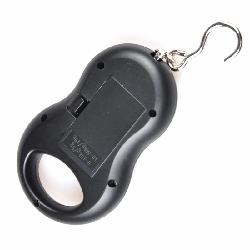 50kg/10g Mini Digital Scale for Fishing Luggage Travel Weighting Steelyard Hanging Electronic Hook Scale Fishing Tool Tackle