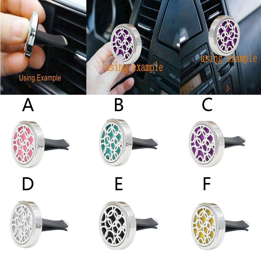 

Car Air Freshener Car Perfume Diffuser Clip Car Air Vent Freshener Essential Oil Gift Locket Decor Accesorios Automovil #YL1