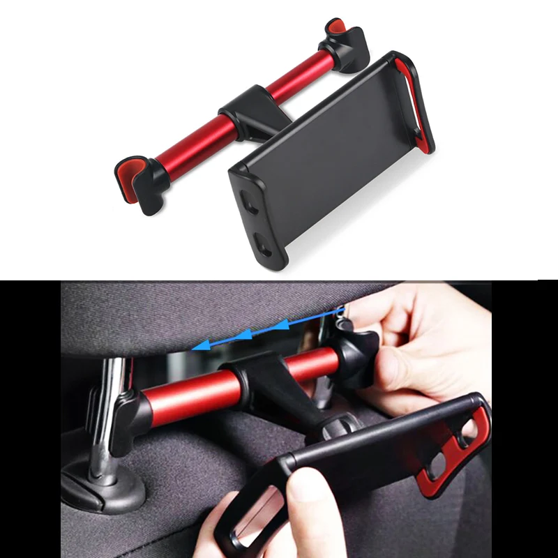 Buy Universal Car Rear Pillow Support Car Phone Holder 360 Degree Rotation