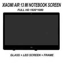 Para Xiao mi mi Notebook Air IPS LQ133M1JW15 N133HCE-GP1 LTN133HL09 13.3 polegada LCD Tela LED Display de Matriz de Vidro Montagem