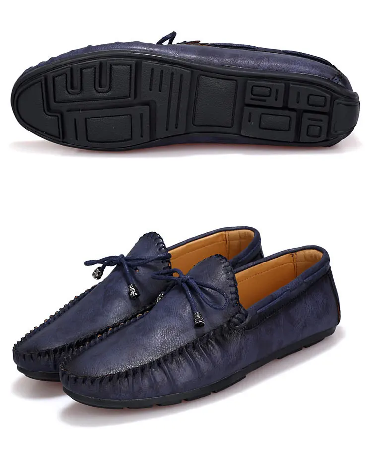 Casual Leather Loafer Shoes Men Soft Comfortable Driving Shoes Men Moccasins Footwear Mokasin Kasual For Men Schoenen785