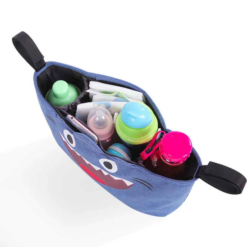 Мультяшная детская коляска аксессуар сумка Универсальный большой емкости чашка коврик для коляски Органайзер сумка Мягкий подгузник сумка для путешествий на открытом воздухе