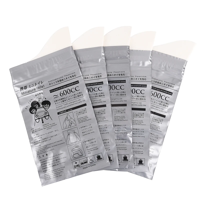 

Unisex Disposable 600CC Urine Bag Outdoor Travel Emergency Mini Toilet For Children Adult