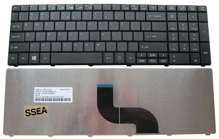 Клавиатура SSEA для ноутбуков Acer Aspire E1 новая клавиатура 531 571 и с поддержкой Wi-Fi