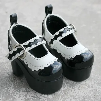 

[wamami] 55# Black 1/3 SD DZ AOD BJD Dollfie High Heels Synthetic Leather Shoes