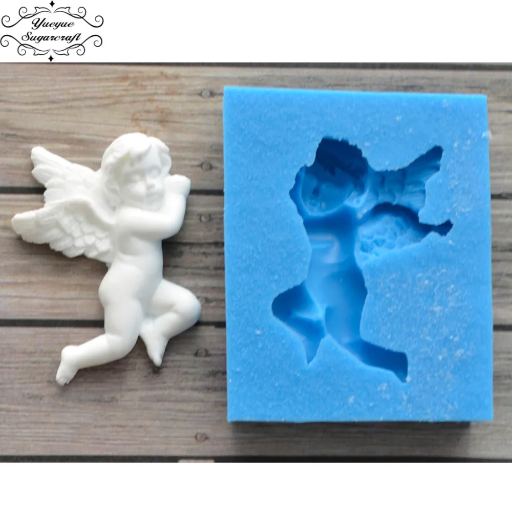 

Yueyue Sugarcraft Angel Baby silicone mold fondant mold cake decorating tools chocolate gumpaste mold