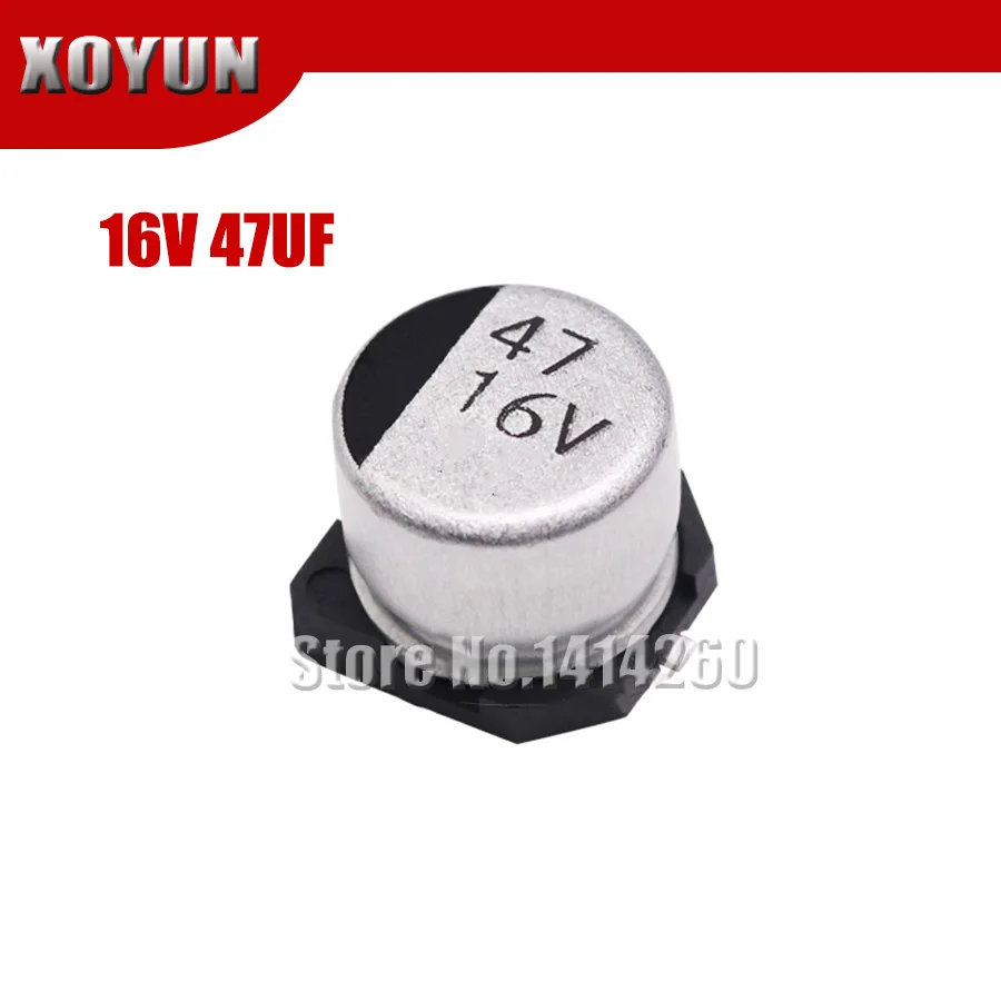 Electrolytic Capacitor 5x Condenser Electrolytic Aluminum SMD 47uF 16V 