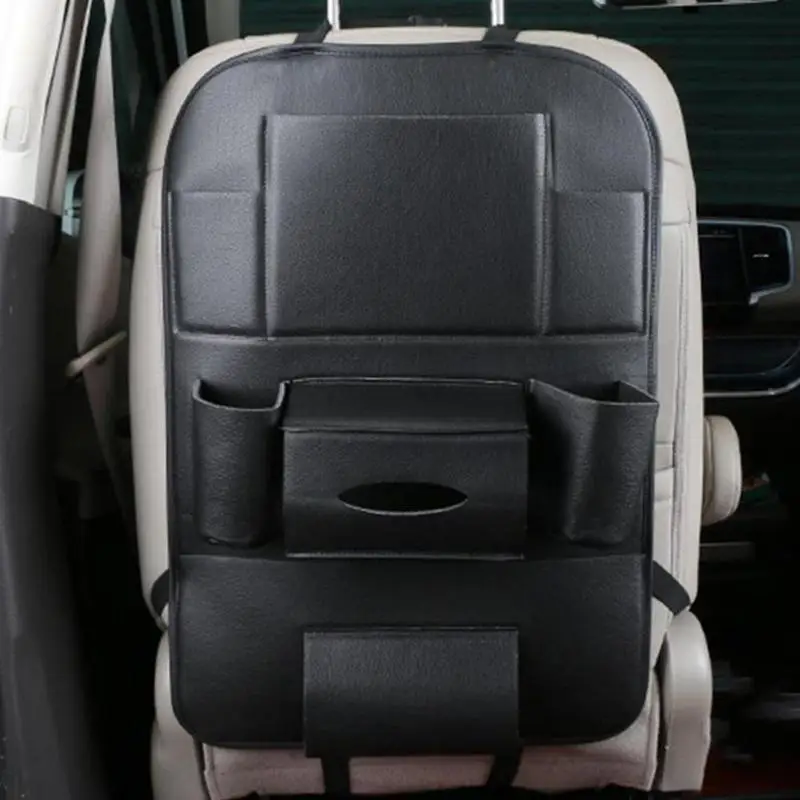 

1PCS PU Leather Car Back Seat Organizer Car Seat Tray Accessories Organisateur Siege Voiture Car Organizer Seat