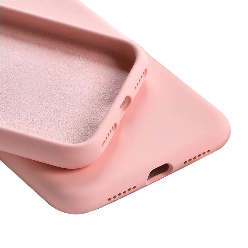 

For Xiaomi Redmi Note 7 Case Liquid silicone Phone case TPU Shockproof Case For Xiaomi Redmi Note 7 6 5 Pro back Cover