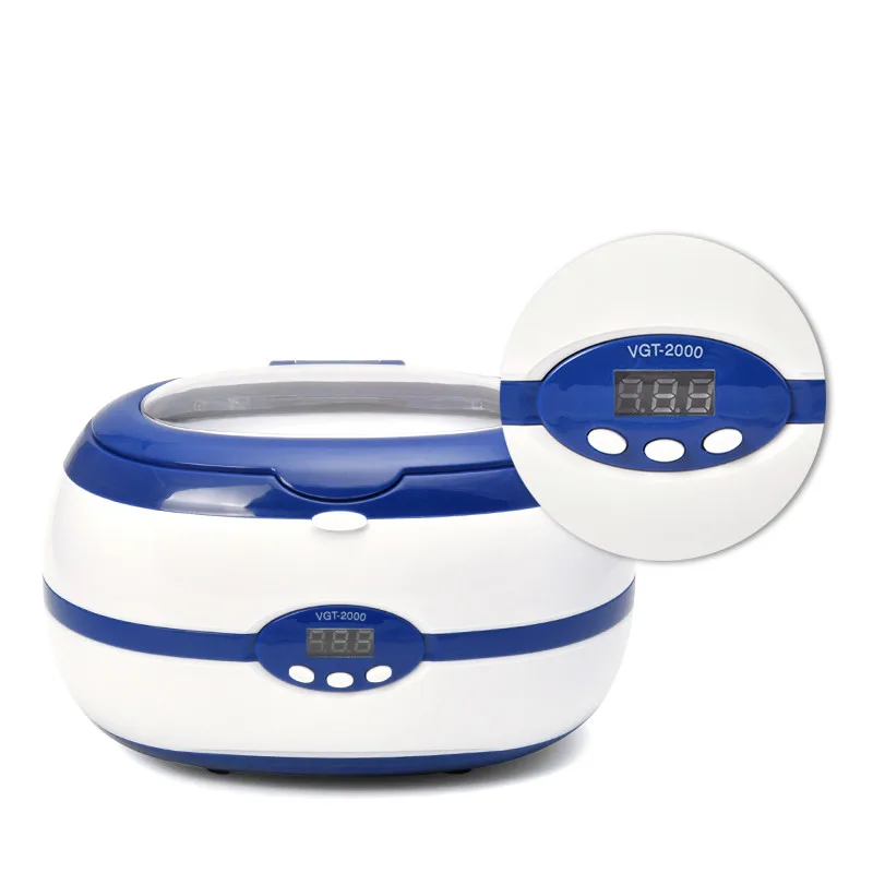 

Denture Ultrasonic Cleaner Household Ultrasound Cleaner Time Adjustable Ultrasonic Bath 600mL Jewelry Ultrasonic Washing Machine