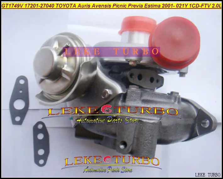 GT1749V 17201-27030 721164-0003 turbo for TOYOTA Auris Avensis Picnic Previa Estima 2001- 021Y 2.0TD 2.0L 1CD-FTV 115HP turbocharger