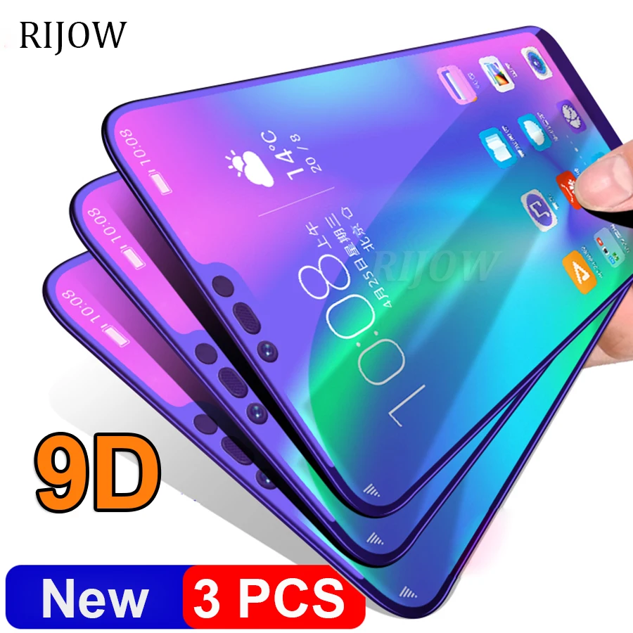 

3Pcs/lot 9D Glass for Huawei P30 lite P20 Pro Tempered Glass Screen Protector Full Film Huawei Mate 20 lite P20 P30 lite 2019