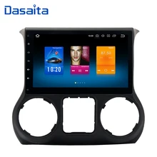 Dasaita 10,2 «Android 8,0 автомобиль gps радио для Jeep Wrangler 2015 2016 с Octa Core 4 ГБ + 32 ГБ авто стерео Мультимедиа