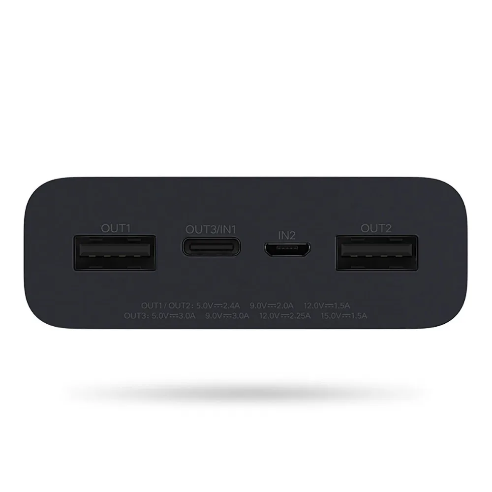 Xiaomi ZMI power bank 12V power Bank 20000 MAh Внешняя батарея 27W Quick Charge 3,0 Dual USB QB822 для мобильных телефонов и ноутбуков