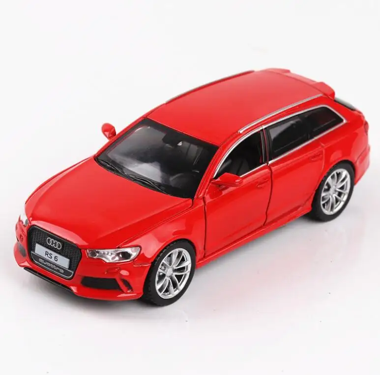 1/32 Diecasts & Toy Vehicles RS6 модель автомобиля со звуком и светом коллекционная машинка